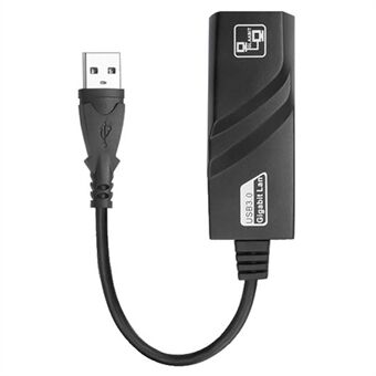 JSM USB 3.0 till RJ45 Gigabit Ethernet-adapter 1000 Mbps höghastighetsnätverkskabelkontakt