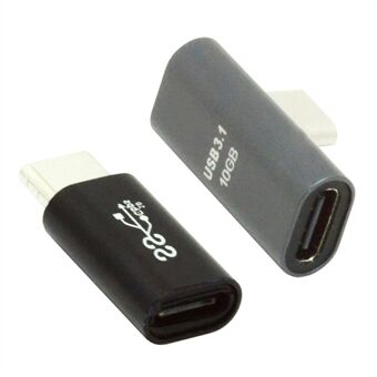 UC-103 2st / Ställ in armbåge USB-C hane till hona + rak USB-C hane till hona dataöverföringsadapter