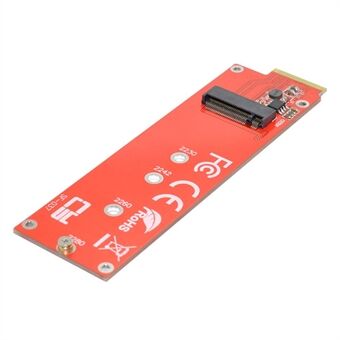 SF-037 NVME M-key Interface SSD till EDSFF E1.S Adapterkort Bärbar Converter Support M.2 SSD 2280/2260/2242/2230 Format