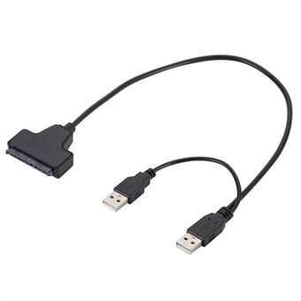 USB 2.0 till SATA Easy Drive-kabeladapter USB2.0 SATA till 7Pin+15Pin-kabel 2,5 tum USB till SATA-hårddisk, Solid State-enheter