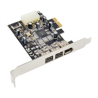 PCI-E X1 FireWire TI XIO2213A 3-portars 1394 (2B+1A) videoinspelningskort