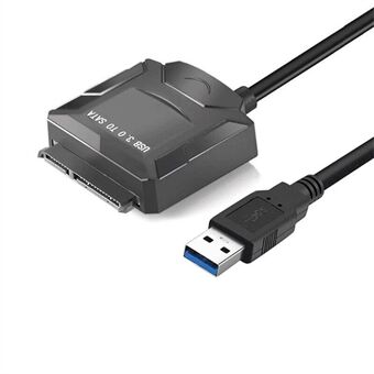 U3-027-OD USB 3.0 till vinklad SATA 22-stifts adapterkabel för 2,5", 3,5" hårddisk SSD för stationär bärbar dator