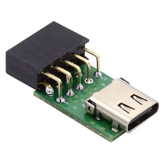UC-141-TC001 Single Port Type-C 3.1 Hona till USB 2.0 Moderkort 9Pin 10Pin Adapter PCBA 480Mbps