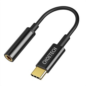 CHOETECH AUX003 USB-C till DC 3,5 mm adapter för hörlursuttag hona Aux ljudkabel