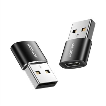 2st JOYROOM S-H152 USB till typ C OTG Adapter USB hane till USB-C hona omvandlare för bärbar mobiltelefon