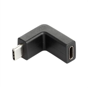 USB 3.1 Typ-C hane till hona-adapter 90 graders rätvinkelkontakt för MacBook Samsung Galaxy S10