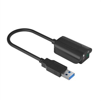 V219A 7.1 Channel USB Audio Adapter External Stereo Sound Card with Headphone and Microphone Jack
