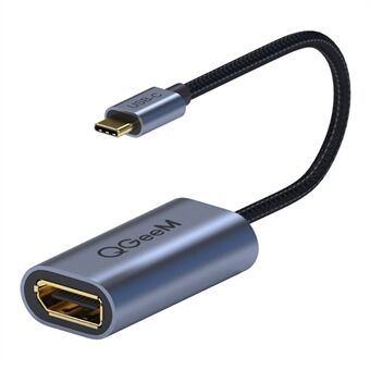 QGEEM QG-UA06 USB C till DP hona 4K / 60Hz Thunderbolt3 till Displayport-kabeladapter