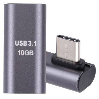 USB 3.1 Typ-C hane till USB 3.1 Typ-C hona omvandlare armbågsadapter