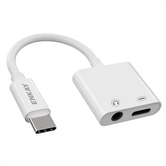 ENKAY HAT PRINCE ENK-AT106 USB C to 3.5mm Headphone Charger Adapter Type C Earphone Jack AUX Dongle Audio Converter