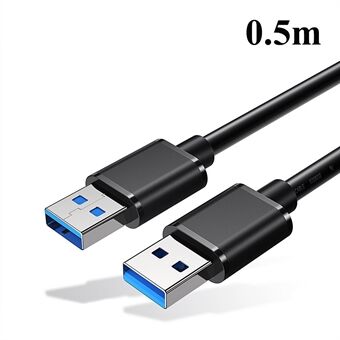 ESSAGER USB3.0 Hane till Hane Datakabel 0,5m - Svart