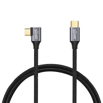 1m 100W PD USB-C QC4.0 4K-kabel USB3.1 Gen2 10Gbps Thunderbolt 3 Snabbladdningssladd för datavideoöverföring för MacBook Air / iPad Pro 2020