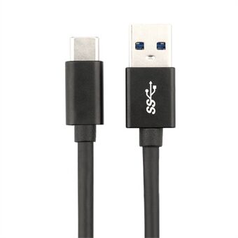 1m USB hane till typ-C hane dataöverföringskabel USB3.1 3A 60W snabbladdningskabel