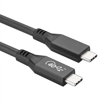 0,8m USB4 Thunderbolt 4 40Gbps 4K / 60Hz överföringskabel 100W 5A / 20V Typ-C till Type-C PD snabbladdningskabel för Macbook Pro