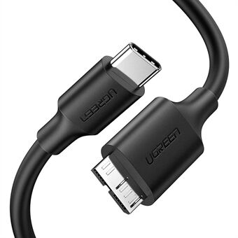 UGREEN 20103 1m USB-C till USB 3.0 Micro Snabbladdning Snabb dataöverföring Samtidig kabelsladd för hårddisk/kamera/smartphone/surfplatta