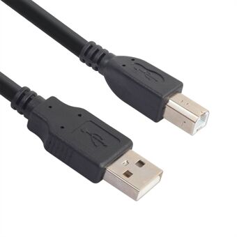 1.5M USB 2.0 Am-TO-BM skrivarkabel typ-A till typ-B höghastighetsskrivarsladd kompatibel med HP