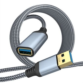 3M USB 3.0 hane till hona förlängningssladd Nylon flätad 5 Gbps datakabel