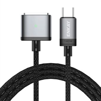 ENKAY 2m PD 140W Compatible with MagSafe 3 USB-C to Magnetic Charging Cable for MacBook