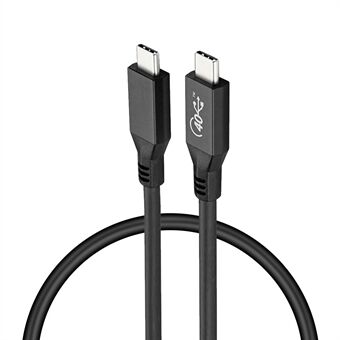 USB4-kabel kompatibel med Thunderbolt 3 USB-IF PD3.0 100W superladdnings-USB-kabel 40Gbps höghastighetsdatasynkroniseringssladd (1m)