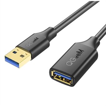 Flash QG-CVQ21 1,8 m superlång USB 3.0-kabel hane till hona förlängningssladd för Nintendo Switch / USB-minne / kortläsare / hårddisk / tangentbord