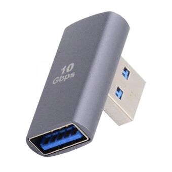 U3-018-LP 10 Gbps USB3.0 hane till hona Power Data Transfer Adapter 90 grader vänstervinklad typkontakt