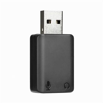 BOYA BY-EA2 USB Externt ljudkort PC Laptop USB till 3,5 mm Headset Mikrofon Audio Box Adapter
