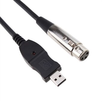 3M USB hane till XLR hona mikrofon MIC Link-kabel