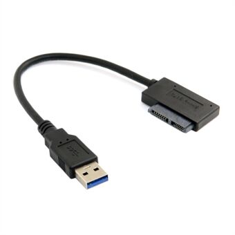 USB 3.0 till 7 + 6 13pin Slimline Sata Adapter Kabel för bärbar dator CD DVD ROM Optisk enhet