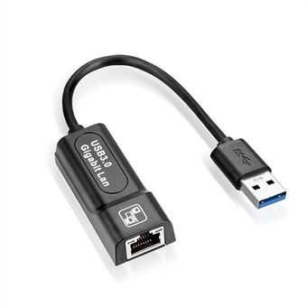 USB 3.0 Hub Ethernet Adapter till RJ45 Gigabit Network Converter för Windows Win7 / Win8 / Win10 / Vista, Mac OS, Linux