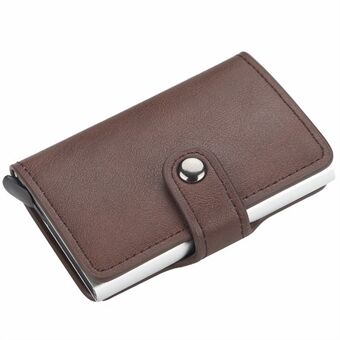 BAELLERRY K9122 Minimalistisk Pop Up-kortfodral PU-läder RFID-blockerande kreditkortshållare plånbok