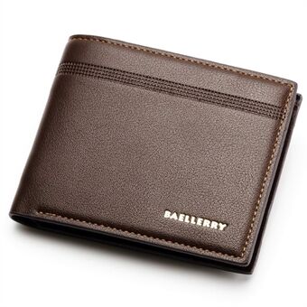BAELLERRY DR003 Litchi Texture PU Läder Kort plånbok Herr Visitkort Kontantförvaringsväska