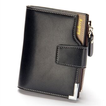 BAELLERRY D1282 Hasp Design Flera kortplatser Kort plånbok med blixtlåsficka PU-lädermyntväska