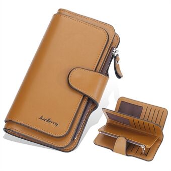 BAELLERRY N2372 Kvinnor Lång PU-läderväska med stor kapacitet Kreditkortshållare Myntkopplingsplånbok