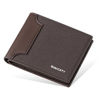 SUNICETY Anti-slitage Canvas Plånbok RFID-blockerande kortväska Pengar Kontanter Myntförvaringspåse för resor och dagligt bruk