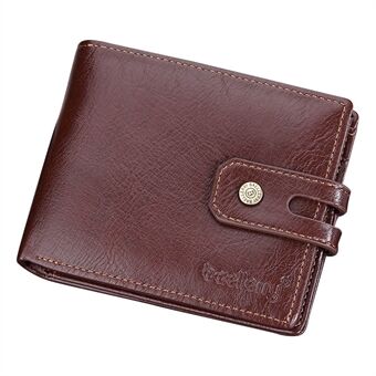 BAELLERRY D9215 Läder Herr Kort plånbok Multi Kreditkort Myntväska Blixtlåsficka Billfold