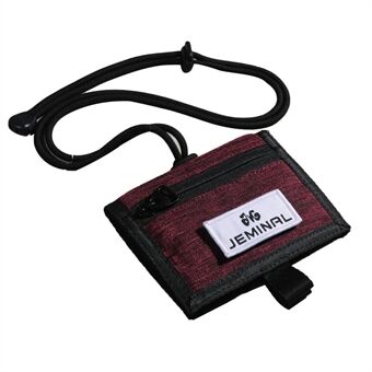 JEMINAL 32139 Canvas Halsrem ID-korthållare Badge Hållare Justerbar rem