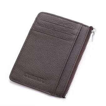 GUBINTU 417 RFID-skyddad plånbok i äkta läder Kreditkorts-ID Fickhållare