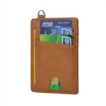 RFID Anti-magnetiskt ID-kort med Ring Bank Card Plånbok Pocket Bus Card Bag Card Sleeve