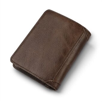 RFID mäns plånbok läder myntväska Korthållarväska