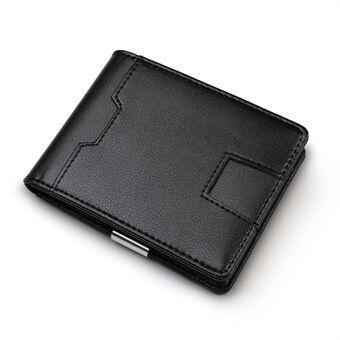 RFID-blockerande korthållare i äkta läder Bi-fold plånbok