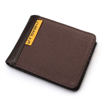 Fritidsmän Kort plånbok i äkta läder Mynthållare Bi-fold plånbok