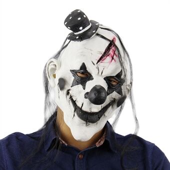 Head Clown clownmask gjord av latex för skräckeffekt