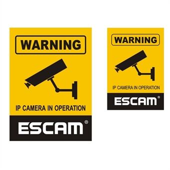 2st Videoövervakning Säkerhetsövervakning Varningsdekaler