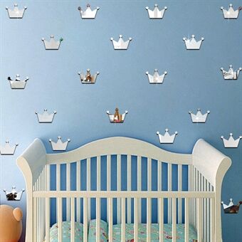 JM260 15 st/set Inredningsdekaler för flickrum Princess Little Crown väggdekaler för barnkammare, babyrum (ingen EN71-certifiering)