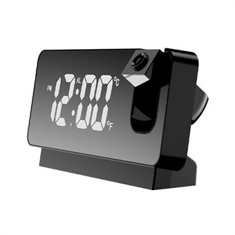 S282 Multifunktionell Creative LED-skärmväckarklocka Elektronisk digital tid Temperaturkalender Projektionsväckarklocka (standardversion)