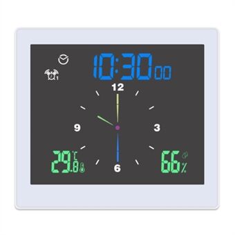 TS-WP10 Färgskärm Väckarklocka Temperatur Luftfuktighet Display Vattentät badrumsklocka med sugkopp
