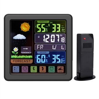 TS-3310 Full Touch LCD-skärm Trådlös väderklocka