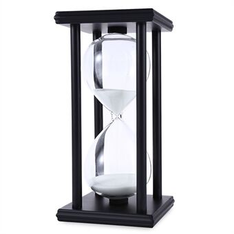30 Minutes Hourglass 4 Black Wooden Frames Sand Timer for Home Office Desktop Decoration