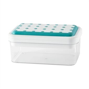 Enkel lags köksispall med lock Tryck på iskubstillverkare formbox (BPA-fri, ingen FDA-certifiering)