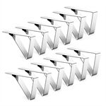 Dukklämmor i rostfritt stål - Triangulära klämmor för trädgårdsdukar - 12 st.